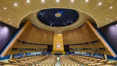 United Nations adopted the Jordan-drafted resolution on Israel calling for a
humanitarian truce in Gaza. (UN GA President Twitter) United Nations adopted the Jordan-drafted resolution on Israel calling for a
humanitarian truce in Gaza. (UN GA President Twitter)