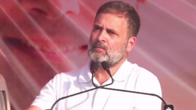 Congress leader Rahul Gandhi addressed a public in Kondagaon, Chhattisgarh on Saturday (Twitter Photo) Congress leader Rahul Gandhi addressed a public in Kondagaon, Chhattisgarh on Saturday (Twitter Photo)