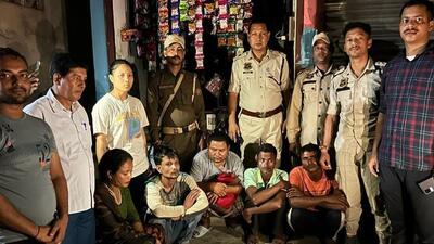 Five drug peddlers arrested at Badarpur Police Station in Assam’s Karimganj (Ht Photo)