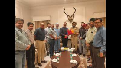 IMA Ludhiana meets police chief to discuss issues faced by doctors. (HT PHOTO)