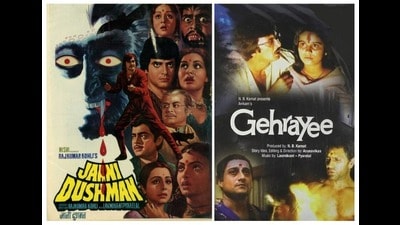 Jaani Dushman (1979) was Bollywood’s first multi-star suspense-horror film. Gehrayee (1980) is arguably Bollywood’s first good horror movie. Jaani Dushman (1979) was Bollywood’s first multi-star suspense-horror film. Gehrayee (1980) is arguably Bollywood’s first good horror movie.