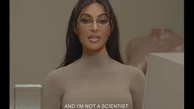 Kim Kardashian introducing nipple push-up bra. (X/@Kim Kardashian)