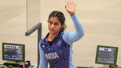 Hangzhou: India's Manu Bhaker after competing in the finals of women's 25m pistol rapid individual event at the 19th Asian Games (PTI) Hangzhou: India's Manu Bhaker after competing in the finals of women's 25m pistol rapid individual event at the 19th Asian Games (PTI)