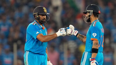 India's captain Rohit Sharma and Virat Kohli during the ICC Men's Cricket World Cup 2023 (PTI) India's captain Rohit Sharma and Virat Kohli during the ICC Men's Cricket World Cup 2023 (PTI)