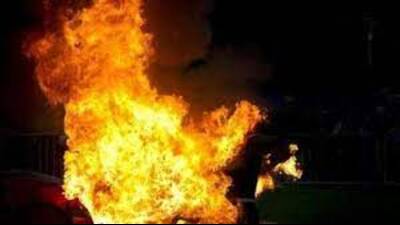 Police and firefighters launched a rescue operation and doused the fire after several hours. (For Representation)