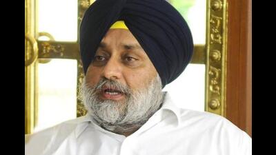 Shiromani Akali Dal (SAD) president Sukhbir Badal on Saturday questioned the  ₹50,000-crore investment claim made by chief minister Bhagwant Mann. (HT File)