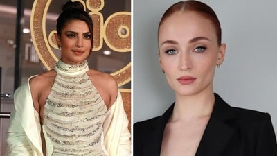 It has been revealed that Sophie Turner confided in her onetime sister-in-law Priyanka Chopra before unfollowing her on Instagram (Photo by SUJIT JAISWAL / AFP, sophiet/Instagram) It has been revealed that Sophie Turner confided in her onetime sister-in-law Priyanka Chopra before unfollowing her on Instagram (Photo by SUJIT JAISWAL / AFP, sophiet/Instagram)