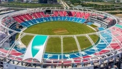 The Ekana Stadium in Lucknow (HT File Photo) The Ekana Stadium in Lucknow (HT File Photo)