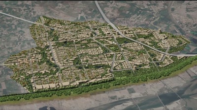 The map of the Ayodhya township. (Sourced)