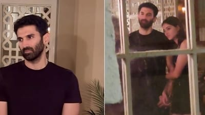 Ananya Panday and Aditya Roy Kapur in Mumbai.