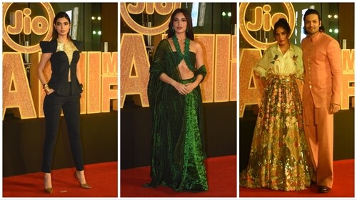 Diana Penty, Bhumi Pednekar and Richa Chadha and Ali Fazal at Jio MAMI Mumbai Film Festival. Diana Penty, Bhumi Pednekar and Richa Chadha and Ali Fazal at Jio MAMI Mumbai Film Festival.