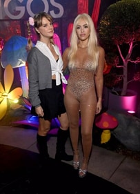 Jessica Alba and Kelly Sawyer Patricof were both dressed as Britney Spears. (MICHAEL KOVAC/GETTY) Jessica Alba and Kelly Sawyer Patricof were both dressed as Britney Spears. (MICHAEL KOVAC/GETTY)