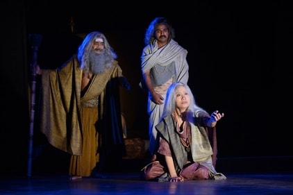 Andha Yug is a poetic play by Dharamvir Bharati and is based on the events of the last day of the Mahabharata war. Andha Yug is a poetic play by Dharamvir Bharati and is based on the events of the last day of the Mahabharata war.