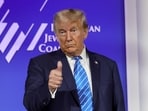 Republican presidential candidate former US President Donald Trump in Las Vegas on October 28. Republican presidential candidate former US President Donald Trump in Las Vegas on October 28.