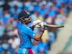 Virat Kohli reacts as he walk back to pavilion after losing his wicket during the ICC Men's Cricket World Cup 2023 match between India and England. Virat Kohli reacts as he walk back to pavilion after losing his wicket during the ICC Men's Cricket World Cup 2023 match between India and England.