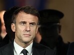 French President Emmanuel Macron looks on French President Emmanuel Macron looks on
