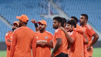 India's skipper Rohit Sharma along with others during a practice session at Ekana Cricket Stadium ahead of their ICC Men's Cricket World Cup match against England (ANI) India's skipper Rohit Sharma along with others during a practice session at Ekana Cricket Stadium ahead of their ICC Men's Cricket World Cup match against England (ANI)