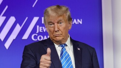 Republican presidential candidate former US President Donald Trump in Las Vegas on October 28. (AFP) Republican presidential candidate former US President Donald Trump in Las Vegas on October 28. (AFP)