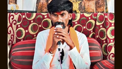 Jarange-Patil, whose health has been deteriorating, said he was ready for dialogue with the government but there had been no official communication from the latter thus far. (ht pHOTO) Jarange-Patil, whose health has been deteriorating, said he was ready for dialogue with the government but there had been no official communication from the latter thus far. (ht pHOTO)