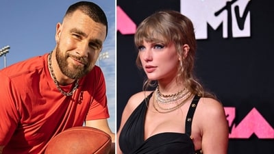 Travis Kelce and Taylor Swift ((killatrav/Instagram, photo by ANGELA WEISS / AFP)) Travis Kelce and Taylor Swift ((killatrav/Instagram, photo by ANGELA WEISS / AFP))