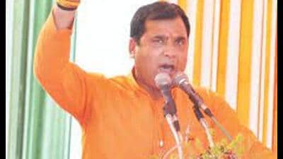 Nand Kishor Gurjar was speaking to media persons in Baghpat on the sidelines of an event. (HT file)