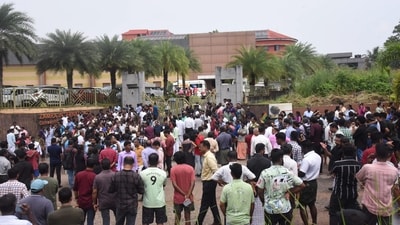 He further said that around 45 people were injured one person died in the incident and the condition of another five persons is serious. (PTI) He further said that around 45 people were injured one person died in the incident and the condition of another five persons is serious. (PTI)