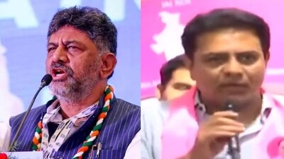 KTR vs DK Shivakumar: Karnataka deputy CM's poll campaign creates stir KTR vs DK Shivakumar: Karnataka deputy CM's poll campaign creates stir