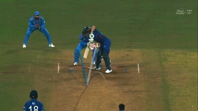 Kuldeep Yadav dismisses Jos Buttler during the 2023 World Cup match in Lucknow (Hotstar) Kuldeep Yadav dismisses Jos Buttler during the 2023 World Cup match in Lucknow (Hotstar)