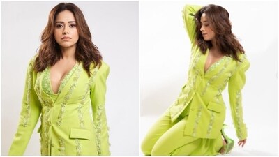 Nushrratt Bharuccha is an absolute fashionista. The actor keeps slaying fashion goals like a pro with snippets from her fashion diaries on her Instagram profile on a regular basis. From acing casual ensembles to formal attires to ethnic outfits, Nushrratt can do it all. The actor, on Sunday, made our weekend brighter with a slew of pictures of herself looking stunning in a pant suit. (Instagram/@nushrrattbharuccha) Nushrratt Bharuccha is an absolute fashionista. The actor keeps slaying fashion goals like a pro with snippets from her fashion diaries on her Instagram profile on a regular basis. From acing casual ensembles to formal attires to ethnic outfits, Nushrratt can do it all. The actor, on Sunday, made our weekend brighter with a slew of pictures of herself looking stunning in a pant suit. (Instagram/@nushrrattbharuccha)