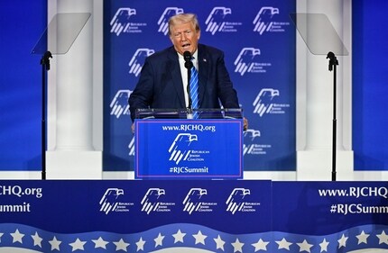 Former US president and Republican presidential candidate Donald Trump. (AFP) Former US president and Republican presidential candidate Donald Trump. (AFP)