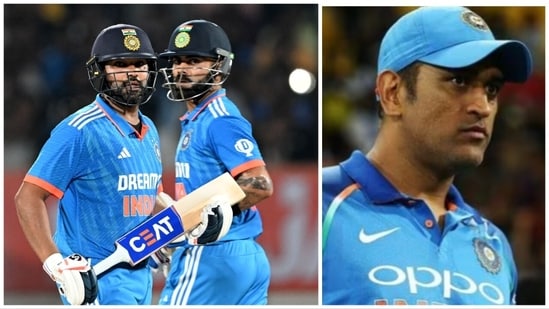 Rohit Sharma recorded his 100th appearance as India’s captain during the ODI World Cup on Sunday (Getty Images-AFP)