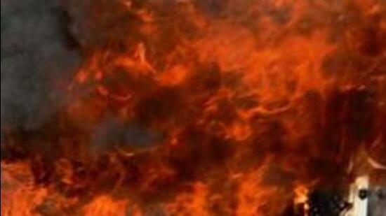 The scooter was burnt during a sudden fire incident which according to the Pimpri Chinchwad Municipal Corporation (PCMC) fire brigade was an incident of battery fire. (REPRESENTATIVE PHOTO)