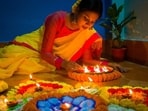 Diwali or Deepavali falls on the 15th day of Kartik month - the darkest night of the year. Diwali or Deepavali falls on the 15th day of Kartik month - the darkest night of the year.