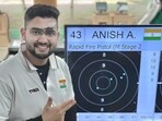 Anish Bhanwala claimed bronze medal at the Asian Championships. Anish Bhanwala claimed bronze medal at the Asian Championships.