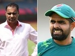 Waqar Younis is not happy that Babar Azam's personal chats have leaked on TV. Waqar Younis is not happy that Babar Azam's personal chats have leaked on TV.