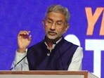 External affairs minister S Jaishankar speaking at a Town Hall in Bhopal.