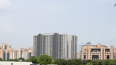 Gurugram, India-August 10, 2023: A view of the land where the Haryana Urban Development Authority (HUDA) department to build their new office building in sector-29 near Leisure valley park, in Gurugram, India, on Thursday, 10 August 2023. (Photo by Parveen Kumar/Hindustan Times) Gurugram, India-August 10, 2023: A view of the land where the Haryana Urban Development Authority (HUDA) department to build their new office building in sector-29 near Leisure valley park, in Gurugram, India, on Thursday, 10 August 2023. (Photo by Parveen Kumar/Hindustan Times)