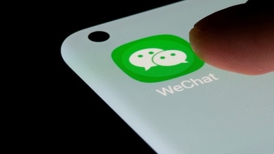 WeChat app as seen on a smartphone. (REUTERS)