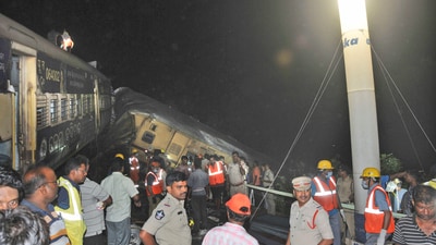 "The rescue operation is over now. We have arranged buses and trains for the stranded passengers. A total of 18 trains have been cancelled and 22 trains have been diverted. We are trying to clear the track by 4 pm today," Biswajit Sahu said.&nbsp; (AP)