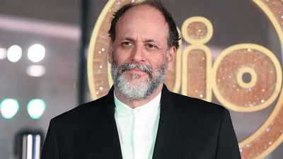Italian film director and producer Luca Guadagnino poses upon his arrival for the opening ceremony of Jio MAMI Mumbai Film Festival 2023. (AFP)