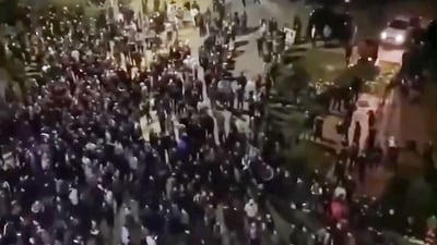 Russia Dagestan Riots news: Protestors gathering at an airport in Makhachkala. (AFP) Russia Dagestan Riots news: Protestors gathering at an airport in Makhachkala. (AFP)