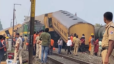 The railways has cited human error as a possible cause. (ANI video screengrab) The railways has cited human error as a possible cause. (ANI video screengrab)