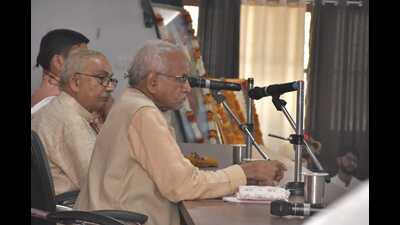 Shri Ram Janmabhoomi Teerth Kshetra Trust general secretary Champat Rai holding a meeting in Kashi on October 29. (Sourced) Shri Ram Janmabhoomi Teerth Kshetra Trust general secretary Champat Rai holding a meeting in Kashi on October 29. (Sourced)