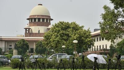 The petitions against the electoral bond scheme were referred to a constitution bench of five judges of the Supreme Court on October 16 (HT FILE) The petitions against the electoral bond scheme were referred to a constitution bench of five judges of the Supreme Court on October 16 (HT FILE)
