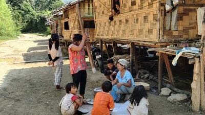 There are 68 families from Myanmar that live in Sihhmui (HT Photo) There are 68 families from Myanmar that live in Sihhmui (HT Photo)