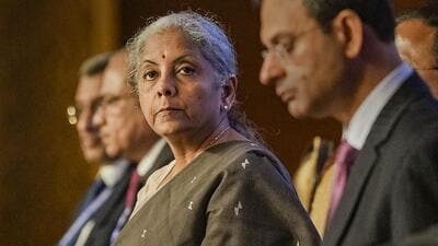 Union finance minister Nirmala Sitharaman at the inaugural session of the Global Conference on Cooperation in Enforcement Matters 2023 organised in New Delhi on Monday. (PTI) Union finance minister Nirmala Sitharaman at the inaugural session of the Global Conference on Cooperation in Enforcement Matters 2023 organised in New Delhi on Monday. (PTI)
