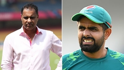 Waqar Younis is not happy that Babar Azam's personal chats have leaked on TV. (Getty Images) Waqar Younis is not happy that Babar Azam's personal chats have leaked on TV. (Getty Images)