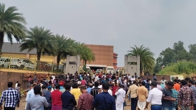 The blast took place around 9.30 am on Sunday. (HT photo) The blast took place around 9.30 am on Sunday. (HT photo)