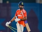 Shreyas Iyer during a practice session Shreyas Iyer during a practice session