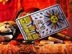 The Sun Tarot card. The Sun Tarot card.